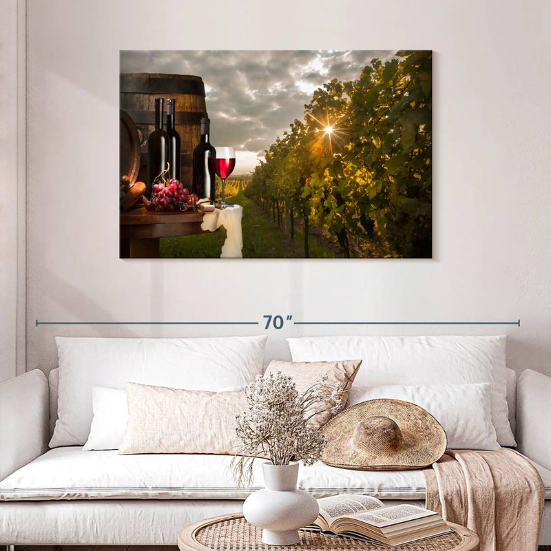 Vin rouge toscan Yarlin, H 30 po x l 45 po