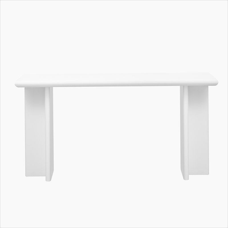 Stylish Modern Entryway Table With Distinctive L - Shaped Legs, Perfect For Entryway, Hallway, Living Room, Foyer And Corridor