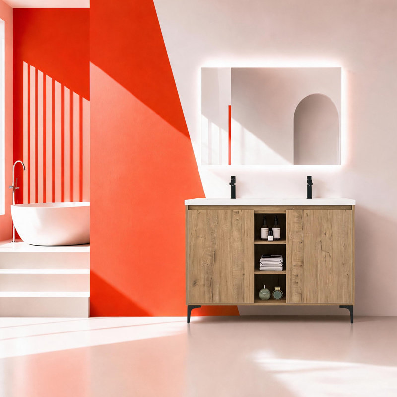 Meuble-lavabo autoportant 48 po Dualspace