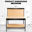 Établi 63 po pour atelier, garage, bureau - capacité de 300 lb avec tiroirs et structure en acier