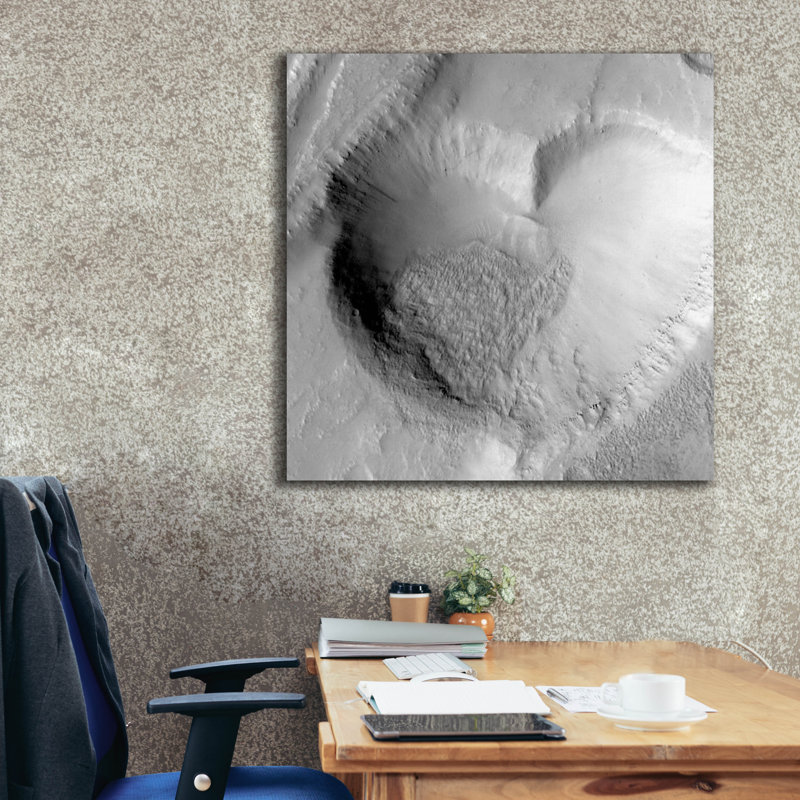  «From Mars, With Love» par NASA, art mural sur toile, 37 po x 37 po