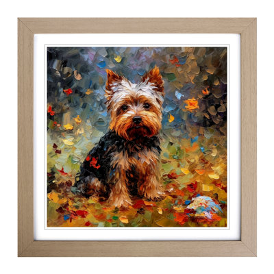 Yorkshire Terrier Impressionism - Framed Print