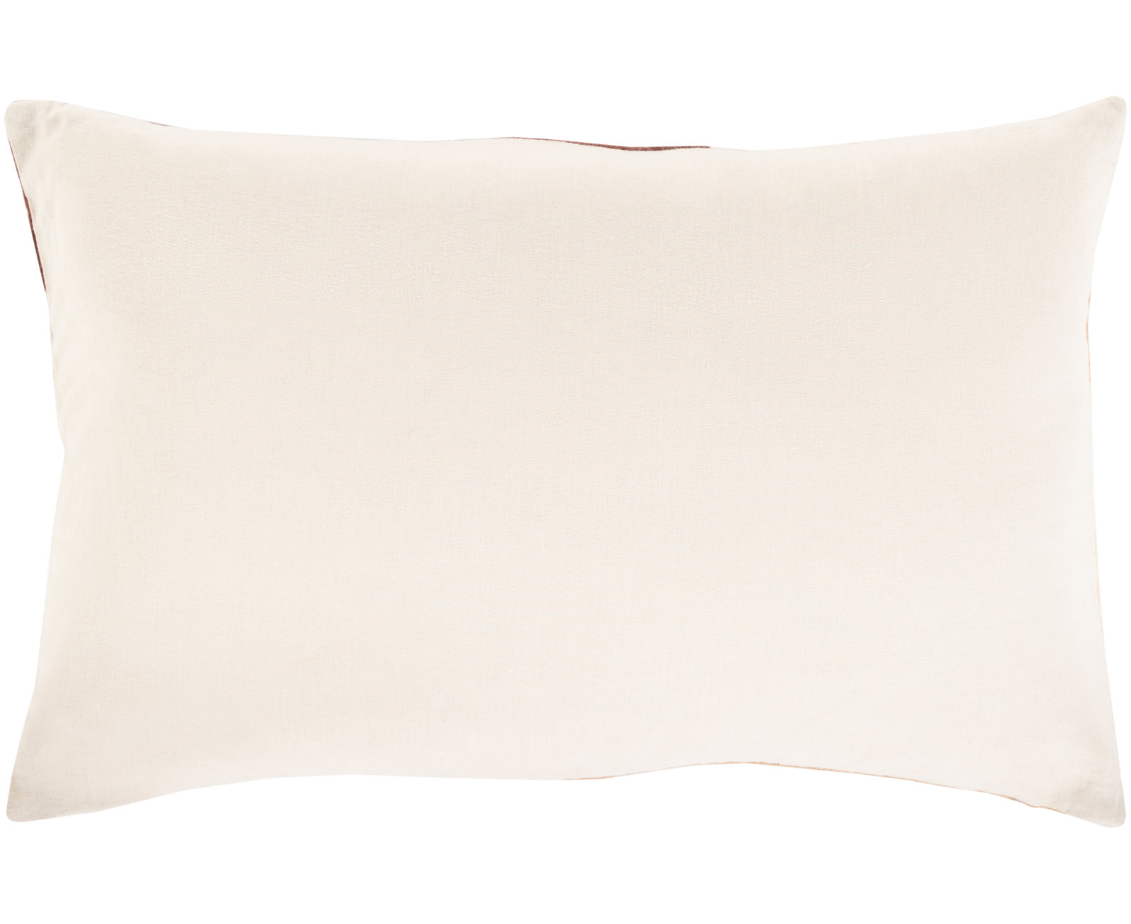 Kat Patchwork Lumbar Throw Pillow, Dark Brown/Camel, Down
