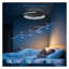 Ventilateur de plafond encastré à profil bas de 20 pouces avec lumière et télécommande, ventilateur de plafond réversible en bois silencieux avec éclairage à DEL 3000-6000K - Idéal pour la cuisine de la chambre à coucher