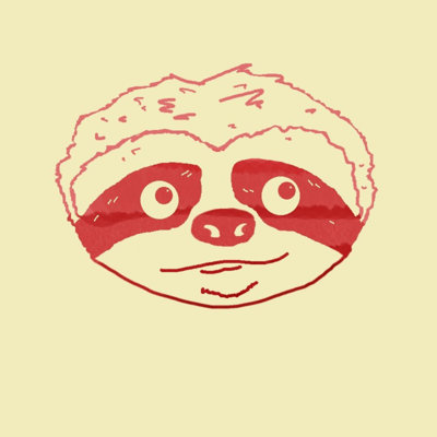 Slothie 2 - Wrapped Canvas Painting