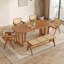 Table de salle à manger brune-90842917