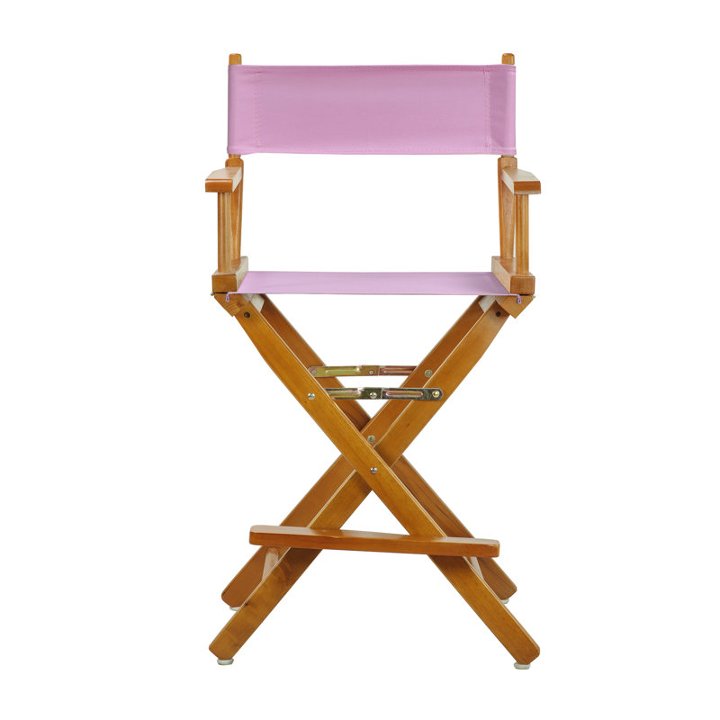 Chaise de réalisateur pliante 24 po, Noir, noir, noir, noir, Rose