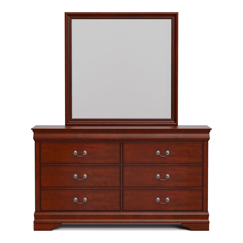 Aberdeen 53.38'' W 6 - Drawer Dresser, Cherry
