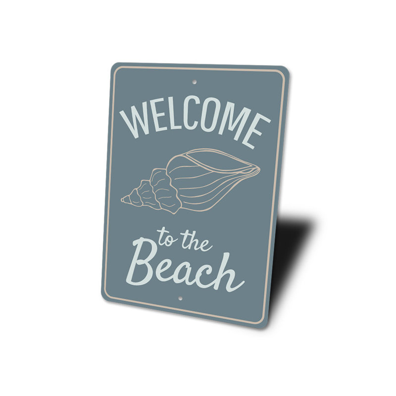 Panneau «Welcome to the Beach», H 18 po x l 12 po x P 0,06 po
