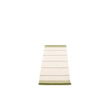 Belle Striped Area Rug in Dark Olive/Cream