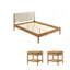Ensemble de chambre à coucher 3 pièces Vichy