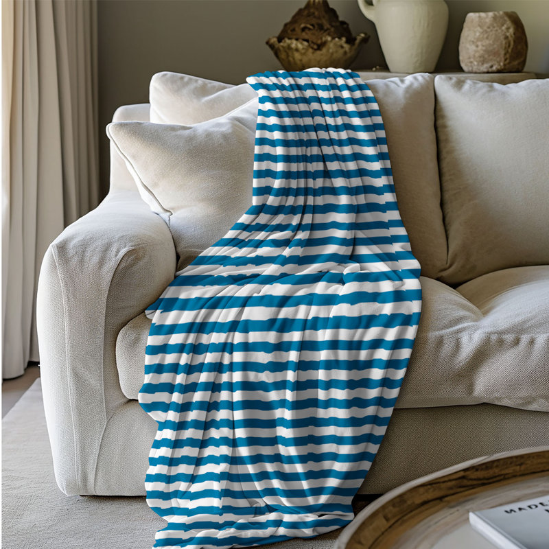 Coastal Breeze - 1 pièce Sherpa Premium, L 80 po x l 60 po