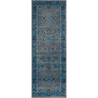 Tapis bleu Eawood Mardin