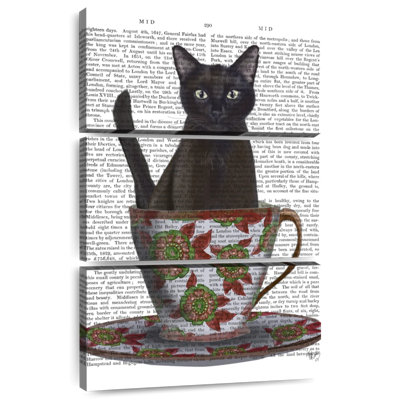 Ketti Black Cat In A Teacup I