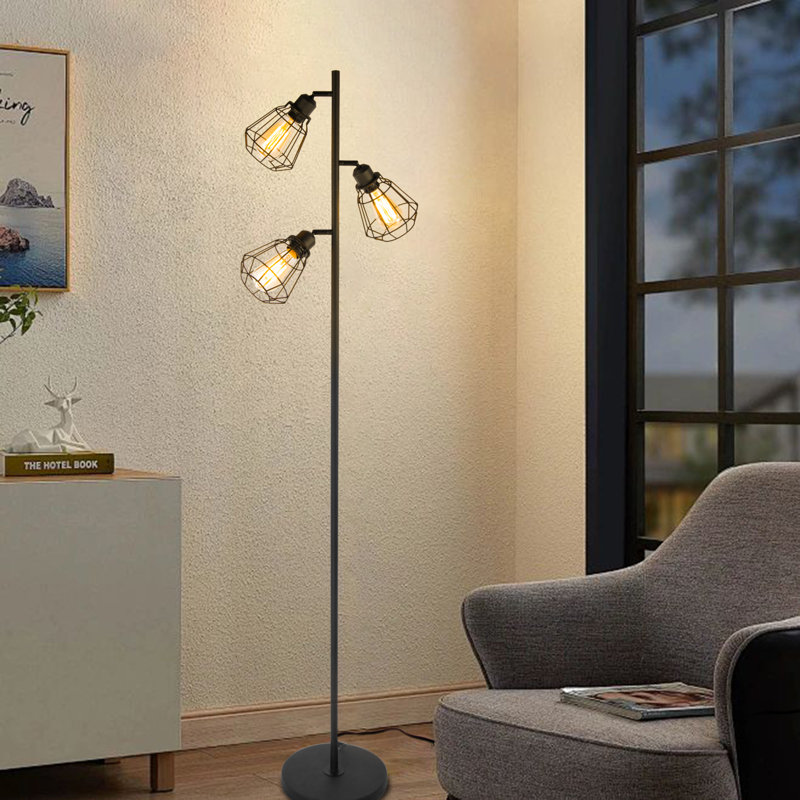 Lampe sur pied à intensité variable 65 po avec 3 ampoules incluses