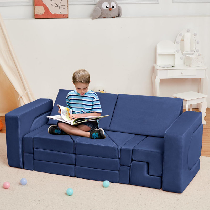 Canapé pour enfants 22 pièces, Bleu