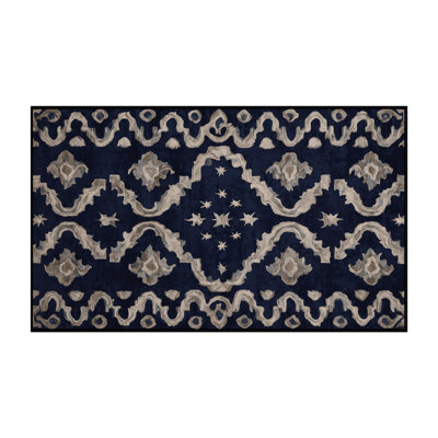 Tapis gris lavable à la machine