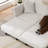 Chenille Convertible Sleeper Sofa Bed with Nailhead Trim-2041488562
