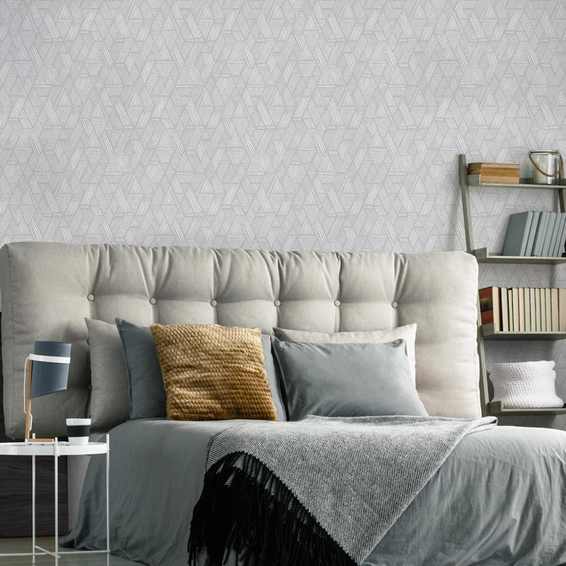 Superfresco Easy Ethnic Stitch Grey Wallpaper