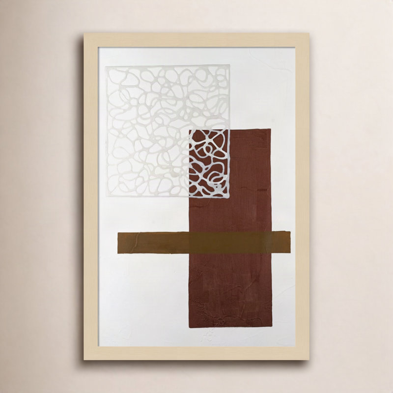«Nooks and Crannies IV» par Finnerty, impression sur bois encadrée, H 21 po x l 15 po, Brun