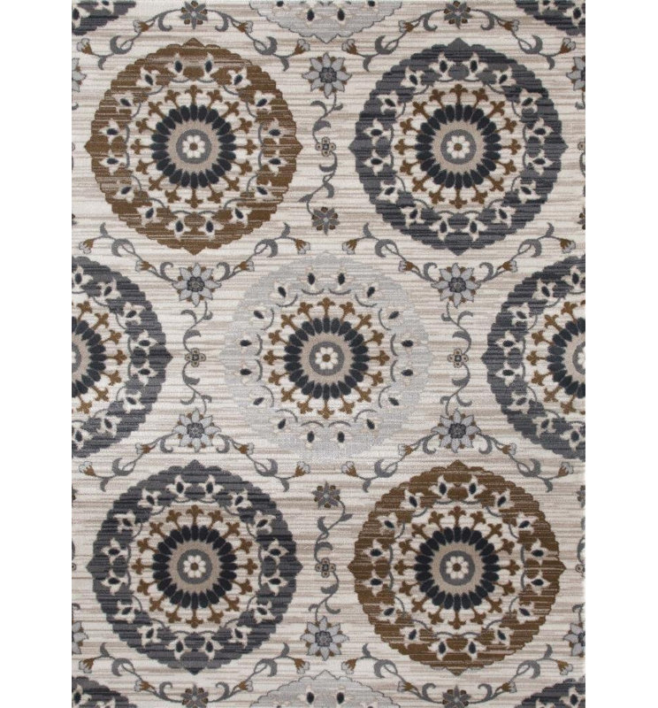 Tobis Beige tapis intérieur/extérieur, 5' x 7'