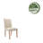 Arvillia 19.68'' H Tufted Fabric Upholstered Parsons Chair-618752574