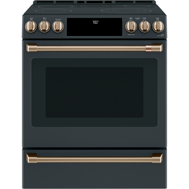 Front Control Electric Range Handle Kit, Brushed Bronze