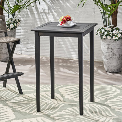 Table d'extérieur gris foncé - Bois minimaliste pour salon, design épuré