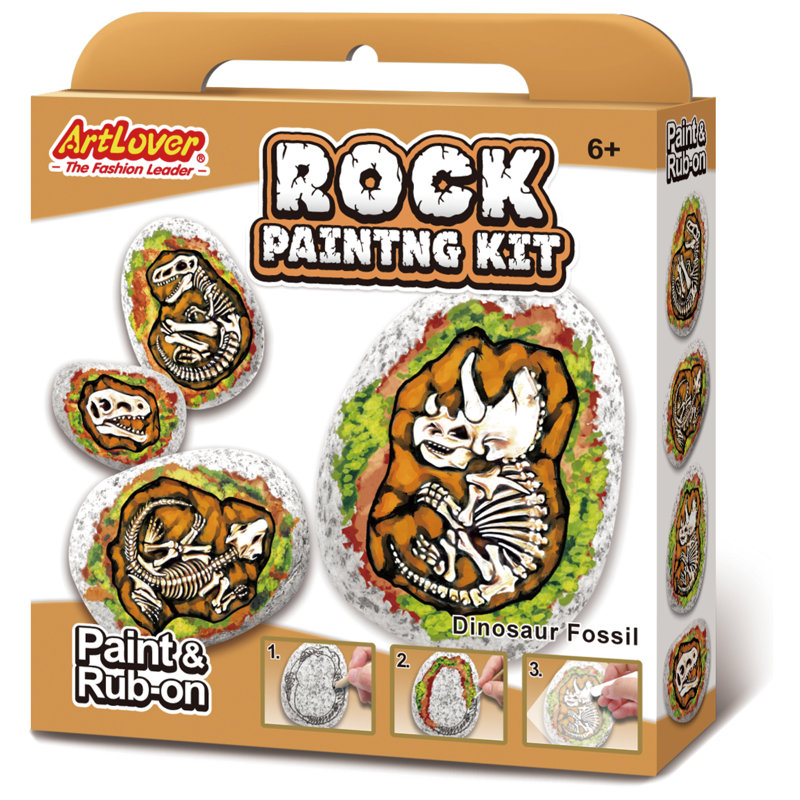 Ensemble de peinture rupestre - fossile A