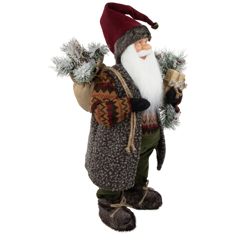 Figurine de père Noël rustique 24 po