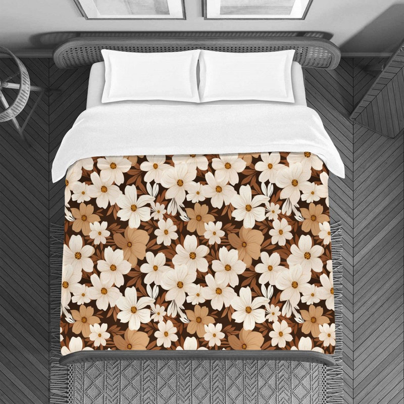 Floral Aviraaj Bedding, Queen Duvet Cover