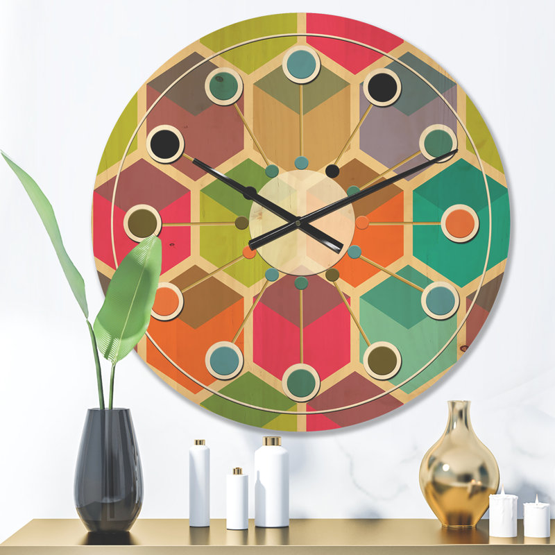 Solid Wood Wall Clock, Medium