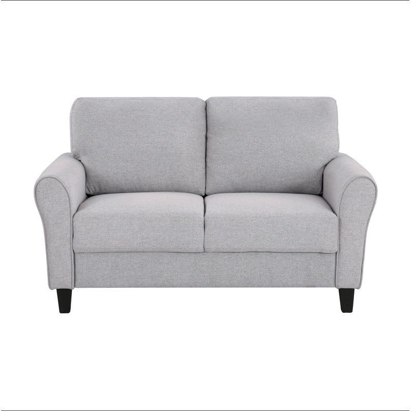 Mobilier de salon moderne avec coussins attachés en tissu texturé de couleur sable moderne, Tissu sable du désert