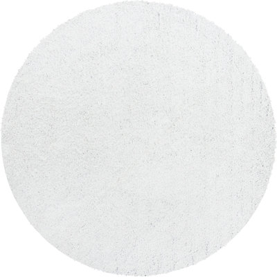 Tapis de couloir à poil long blanc cassé uni pour le salon, la chambre à coucher, la salle à manger, la chambre de bébé, le vestibule et le couloir Exmouth