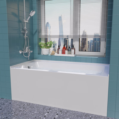 59.7'' x Soaking Acrylic Bathtub