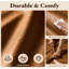 Canapé modulaire 114 po en cuir caramel, aucun assemblage requis-629099182-707934600