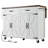 Farmhouse Kitchen Island With Storage, Drop Leaf, Spice Rack, Drawer & Rolling Cart With Power Outlet, White-1897095235