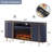 Iyes 70" W Engineered Wood TV Stand with Electric Fireplace-555303189