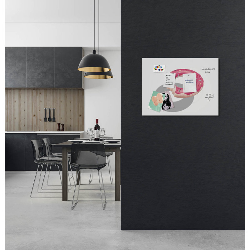 Magnetic Glass Photo Memo Board