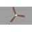 52" Zephora 3-Blades Ceiling Fan with Color Changing Integrated LED Light and Remote Control Included