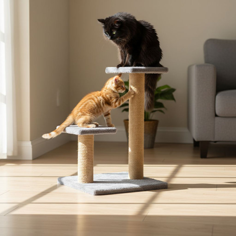 Grattoir pour chat, Gris