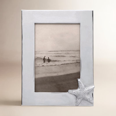 Seaside Silver Metal Picture Frame
