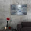 Latitude Run® «Clear Water Indigo and Gray» par Silvia Vassileva, art mural en métal, MTL-1352-1887001547