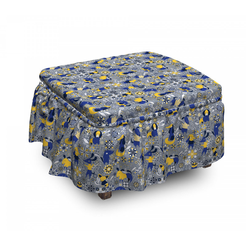 Housse pour repose-pieds chaotique décoratif