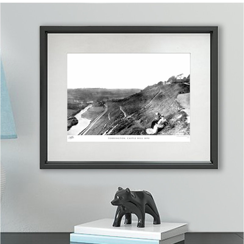 Torrington, Castle Hill 1890 by Francis Frith - Single Picture Frame Print, 45cm H x 60cm W x 2.3cm D