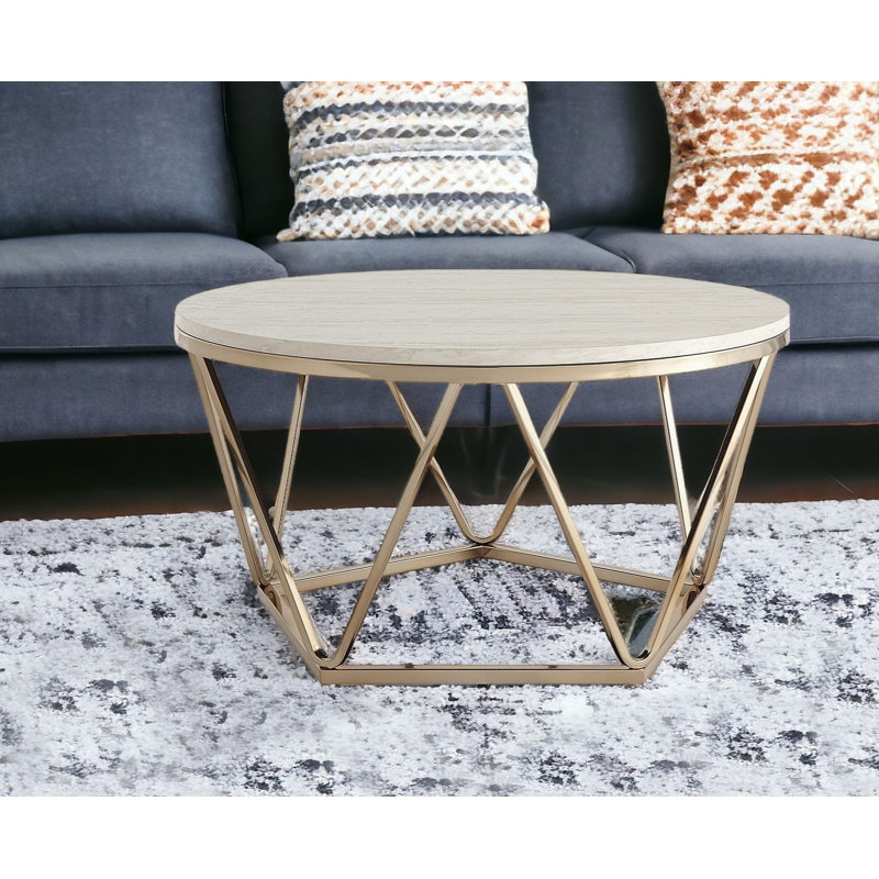 Table basse 33 po Champagne, Champagne