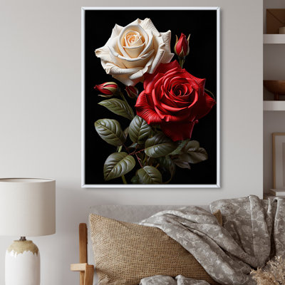 Claria - blanc, rose rouge, éternel amour - impression