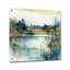 Été lac paysage Illustration II - lac acrylique, art mural moderne-1865820644