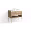 Modo 36" W Freestanding Single Bathroom Vanity with Dean Leg-2101857586-2101857580-2131032096