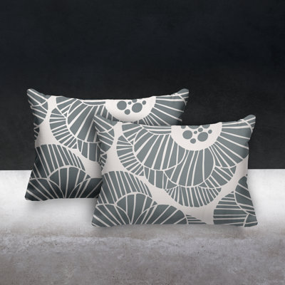  Polyester/Polyester Blend Lumbar Rectangular Indoor/Outdoor Pillow Cover & Insert